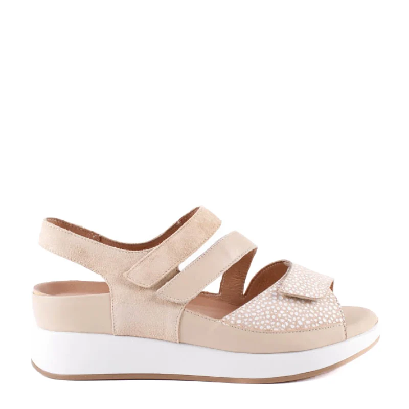 SANDALIA TRIPLE VELCRO DAMA SAND 260423