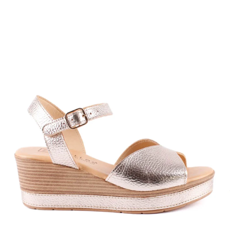 SANDALIA PALA LISA ORO 11280