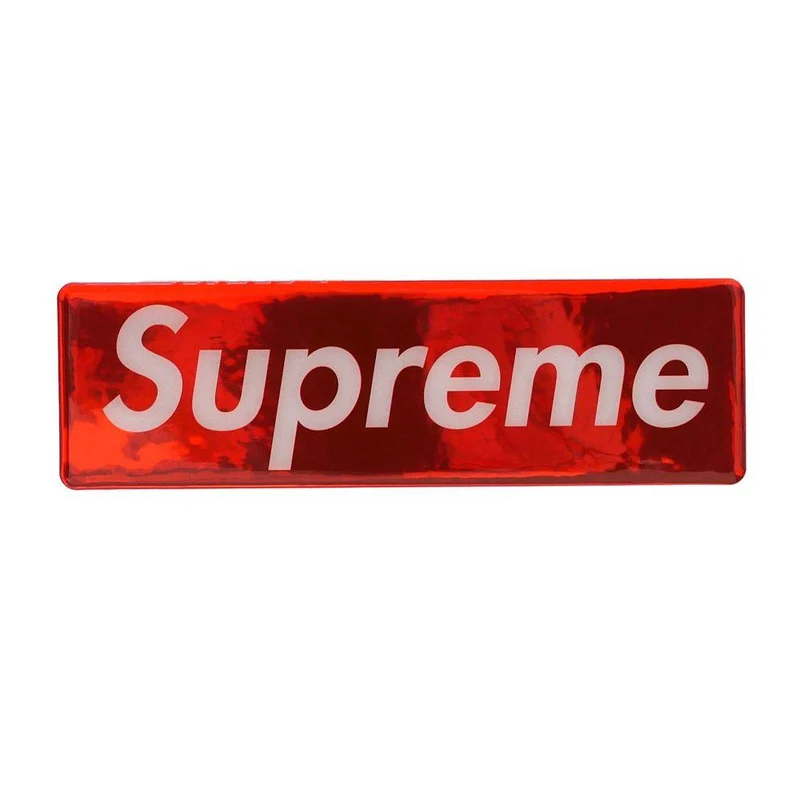 SUPREME - PLASTIC BOX LOGO STICKER F/W '17 (RED)