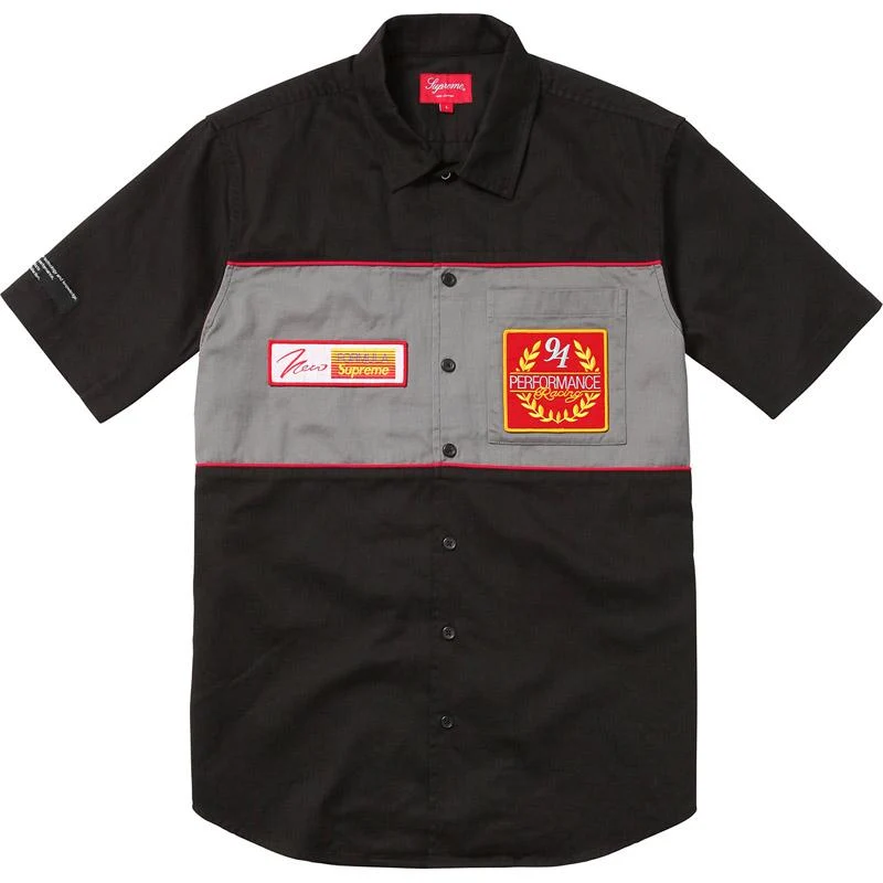 SUPREME - PIT CREW SHIRT (BLACK)