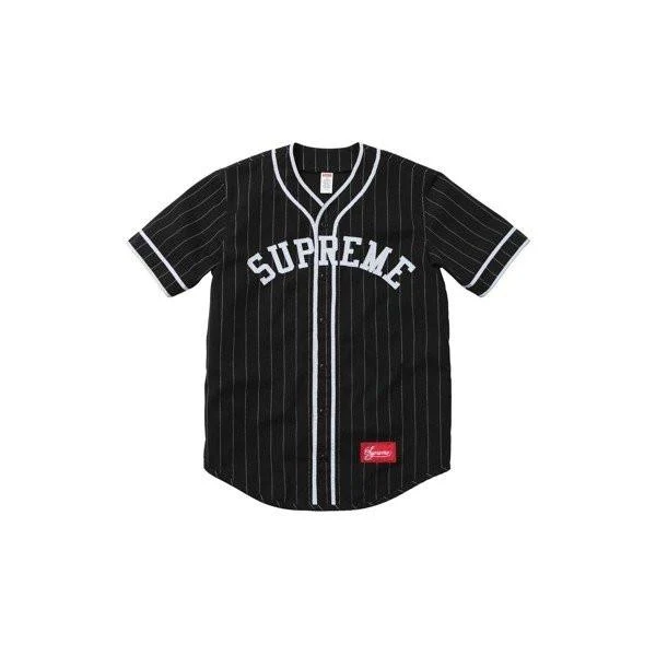 Supreme - Pinstripe Baseball Jersey