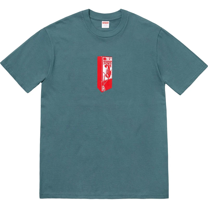 SUPREME - PAYPHONE TEE (SLATE)