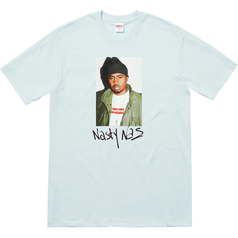 SUPREME - NAS TEE (LIGHT BLUE)