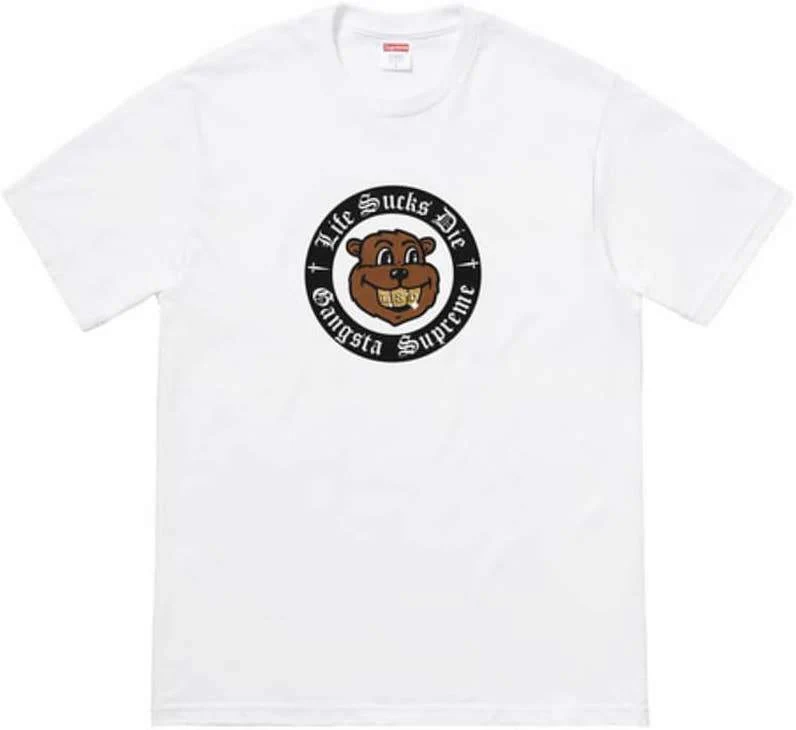 SUPREME - LIFE SUCKS DIE TEE (WHITE)