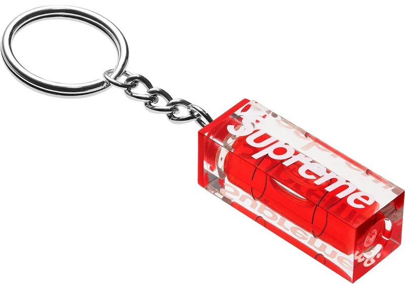 SUPREME - LEVEL KEYCHAIN (RED)