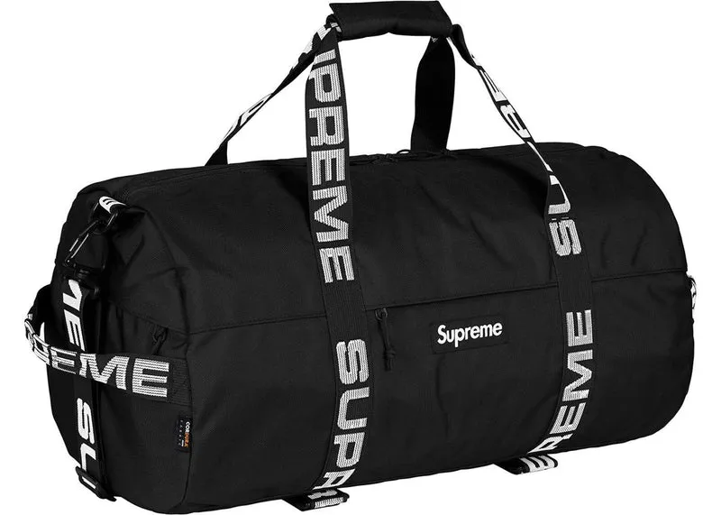 SUPREME - LARGE DUFFLE BAG S/S '18 (BLACK)