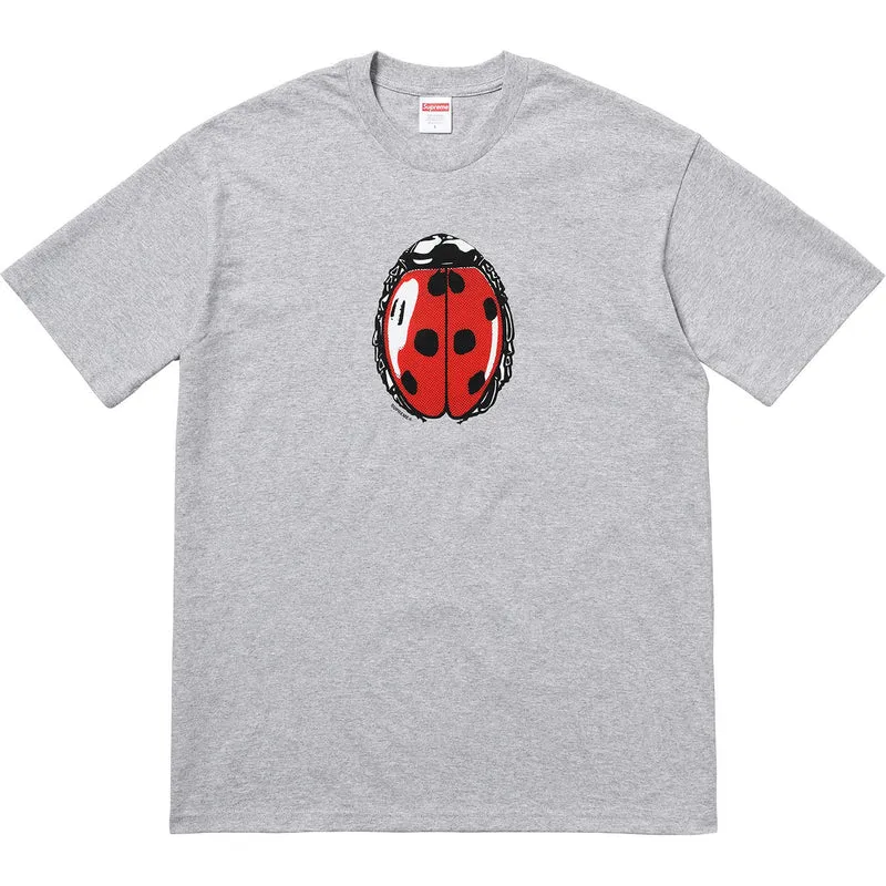SUPREME - LADYBUG TEE (HEATHER GREY) [USED]