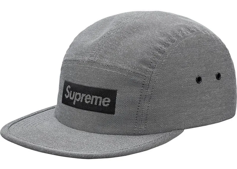 SUPREME - JACQUARD BOX LOGO CAMP CAP (BLACK)