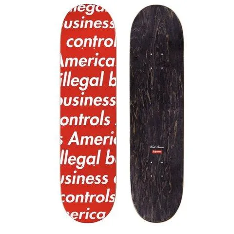 SUPREME - ILLEGAL BUSINESS SKATE DECK (RED)