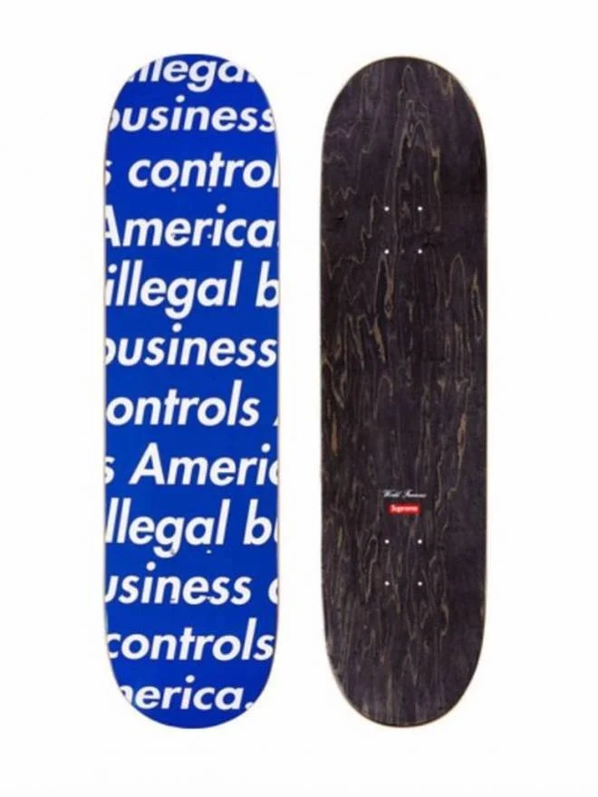 SUPREME - ILLEGAL BUSINESS SKATE DECK (BLUE)