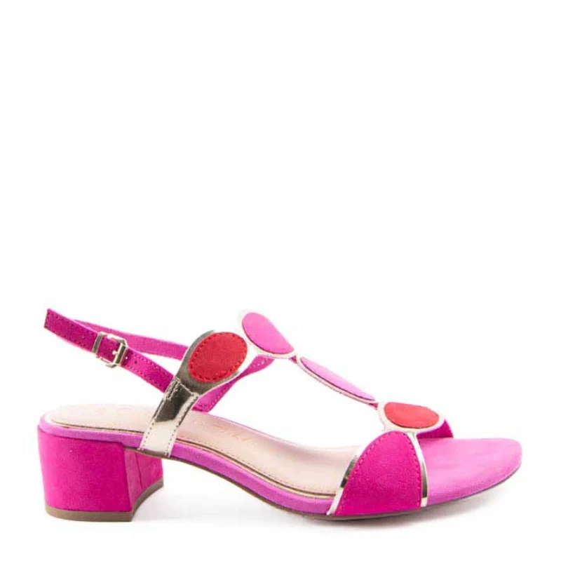 SANDALIA CIRCULOS PINK COMBI 28230