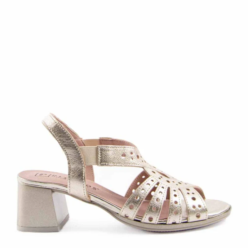 SANDALIA PICADA ORO 10530