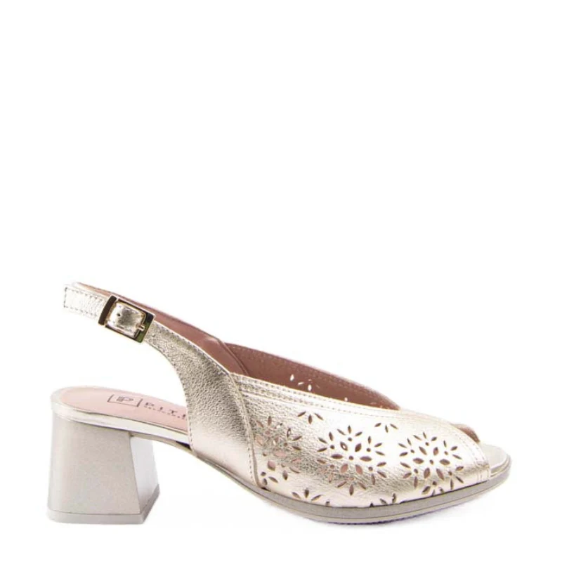 SANDALIA SALON PICO ORO 10532