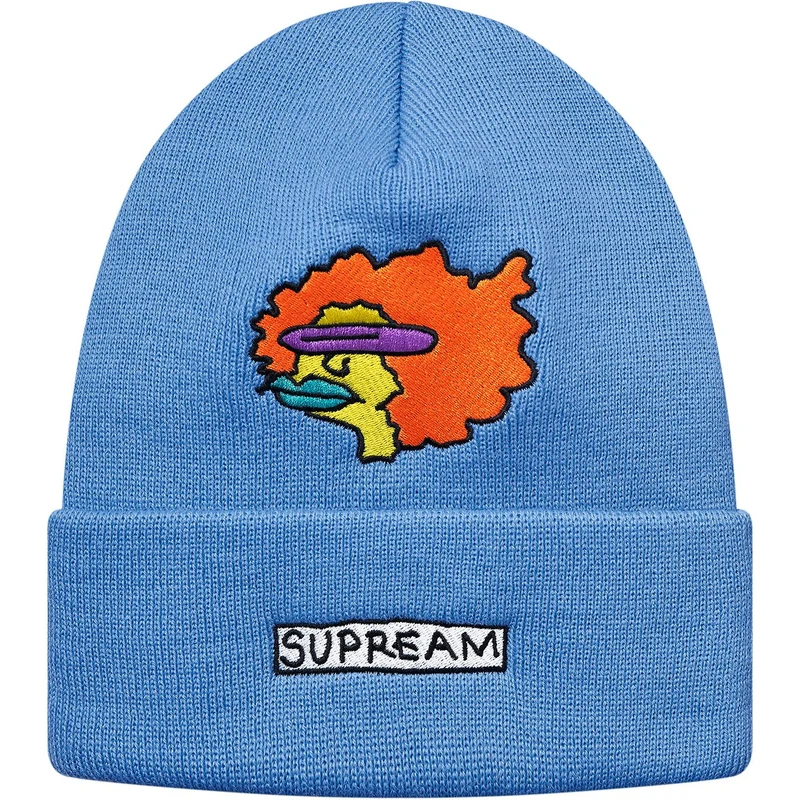 SUPREME - GONZ RAMM BEANIE (LIGHT BLUE)