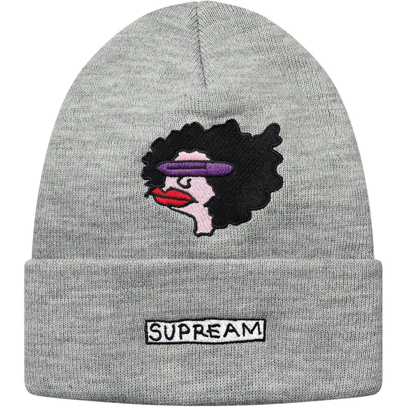 SUPREME - GONZ RAMM BEANIE (HEATHER GREY)
