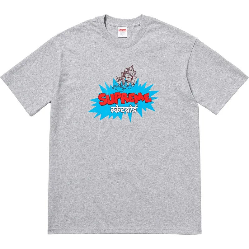SUPREME - GANESHA TEE (HEATHER GREY)