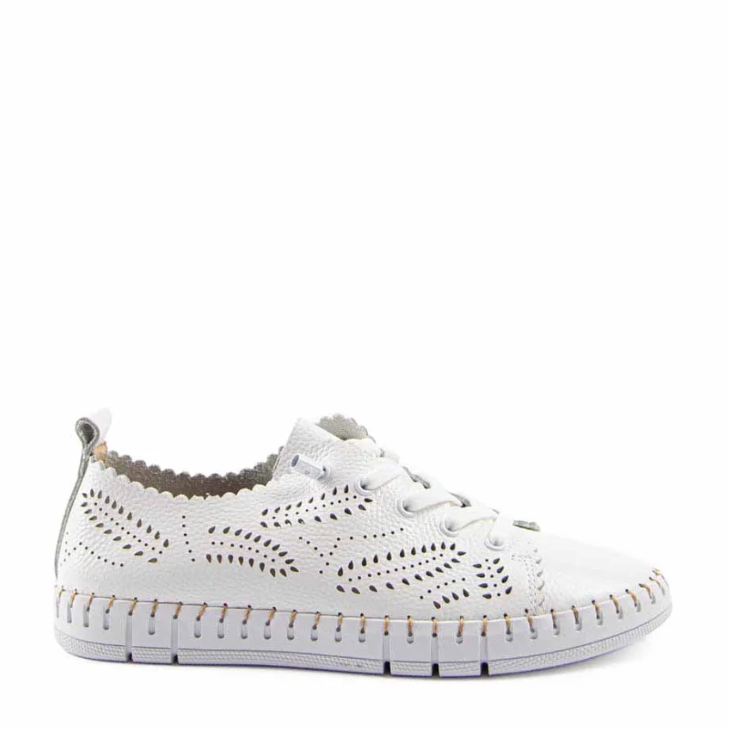 SNEAKER TROQUELADA BLANCO CRETA014