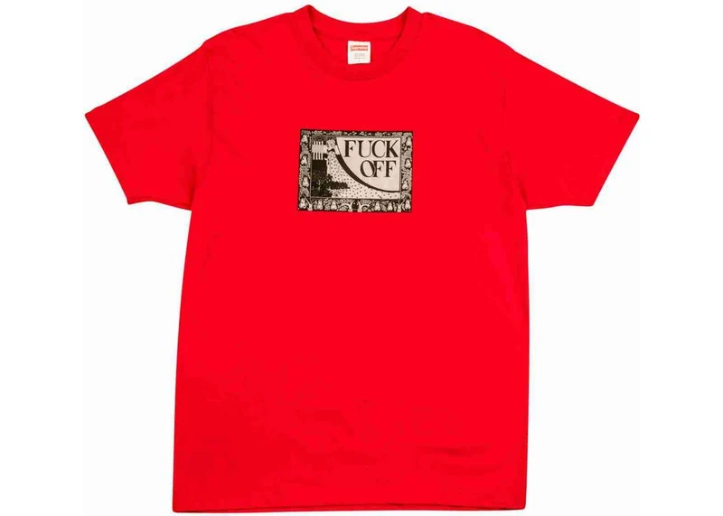 SUPREME - FUCK OFF TEE (RED)