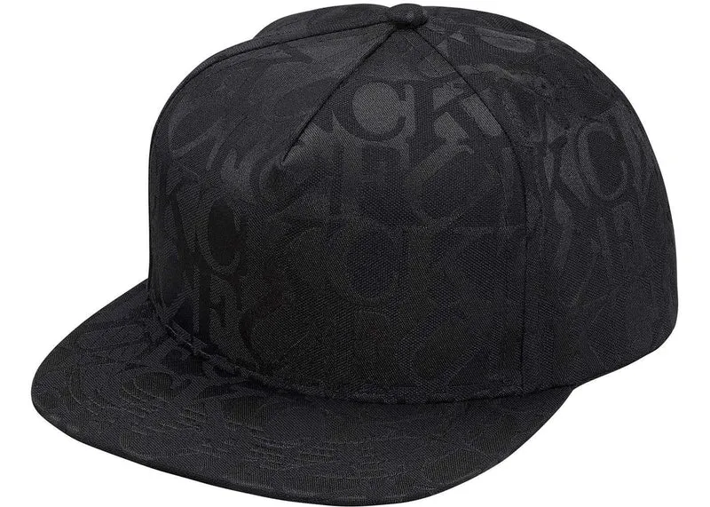 SUPREME - FUCK JACQUARD 6-PANEL (BLACK)