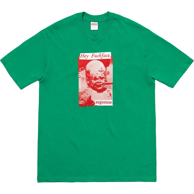 SUPREME - FUCK FACE TEE (GREEN)