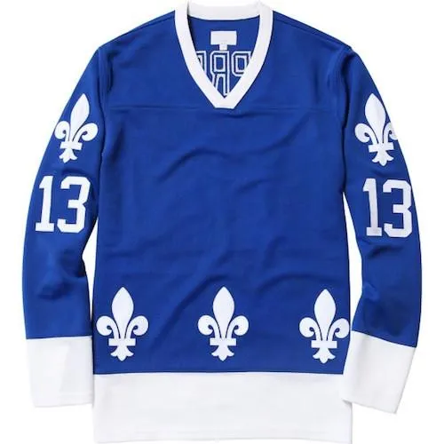 SUPREME - FLEUR DE LIS HOCKEY TOP (BLUE)