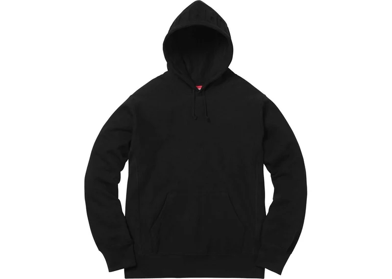 SUPREME - EMBOSSED LOGO HOODED SWEATSHIRT (BLACK)