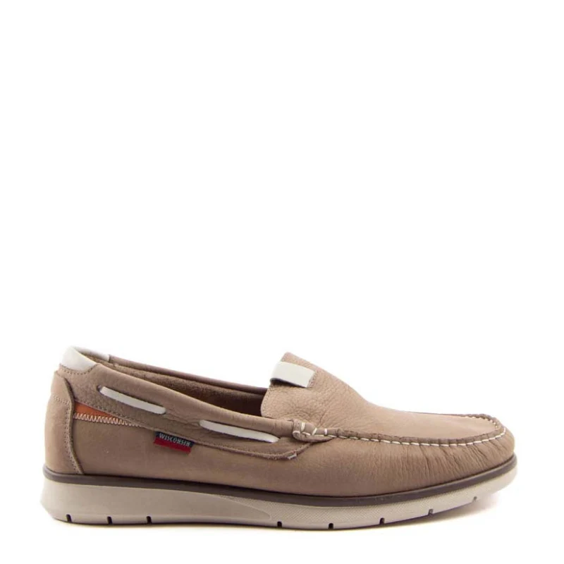 MOCASIN NAUTICO NOBUCK BEIGE 4226