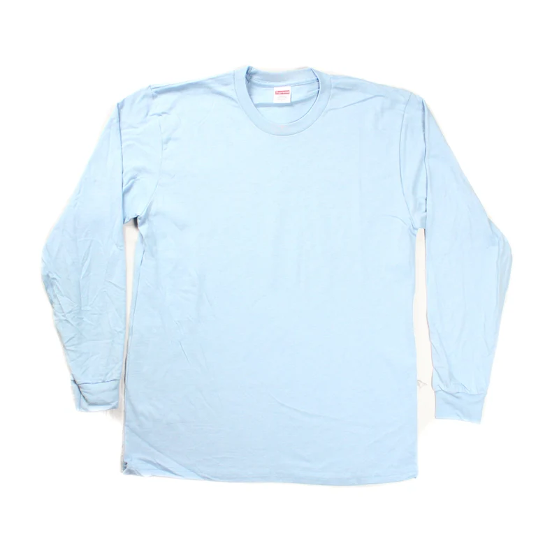SUPREME - BLANK TEE L/S (PALE BLUE)