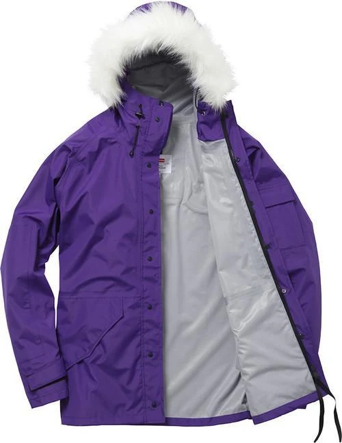SUPREME - ARABIC MILITARY TAPED SEAM PARKA (PURPLE)