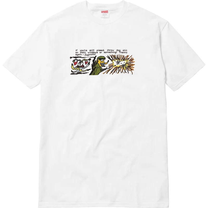 SUPREME - DOG SHIT TEE (WHITE)