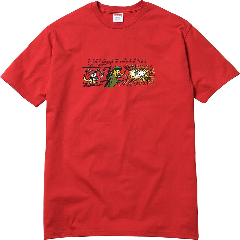SUPREME - DOG SHIT TEE (RED)