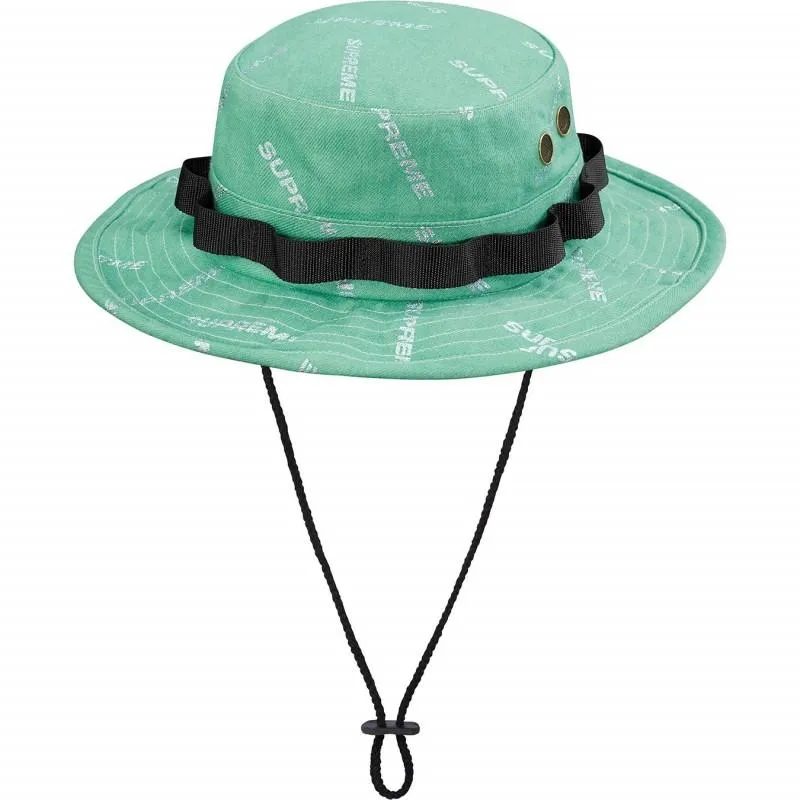 SUPREME - DENIM LOGO BOONIE (MINT)