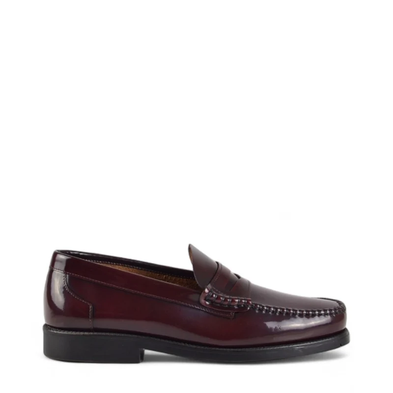 MOCASIN CASTELLANO ANTIFAZ BURDEOS 1910