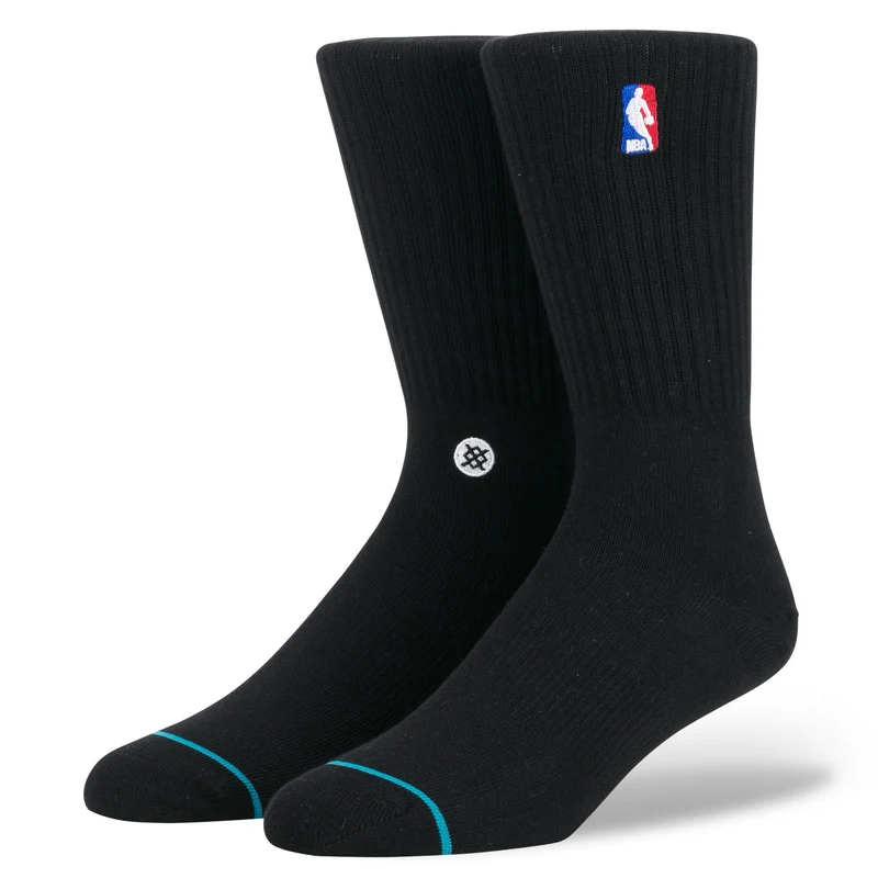 STANCE - NBA LOGOMAN CREW (BLK)