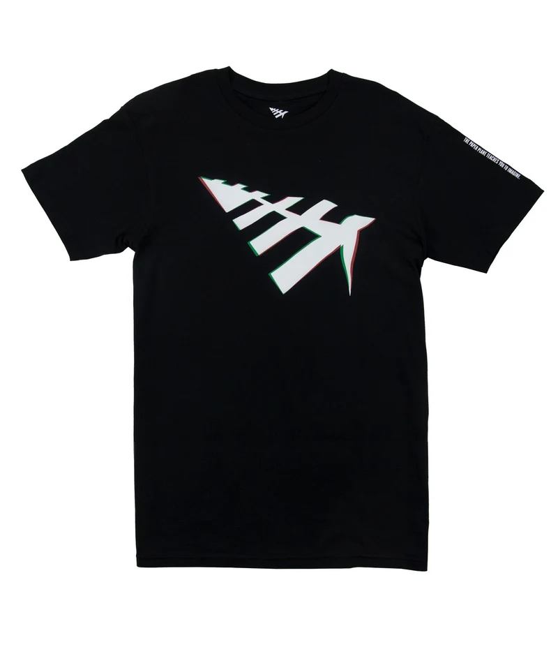 PAPER PLANES - PROJECTION TEE (BLACK/BLK)