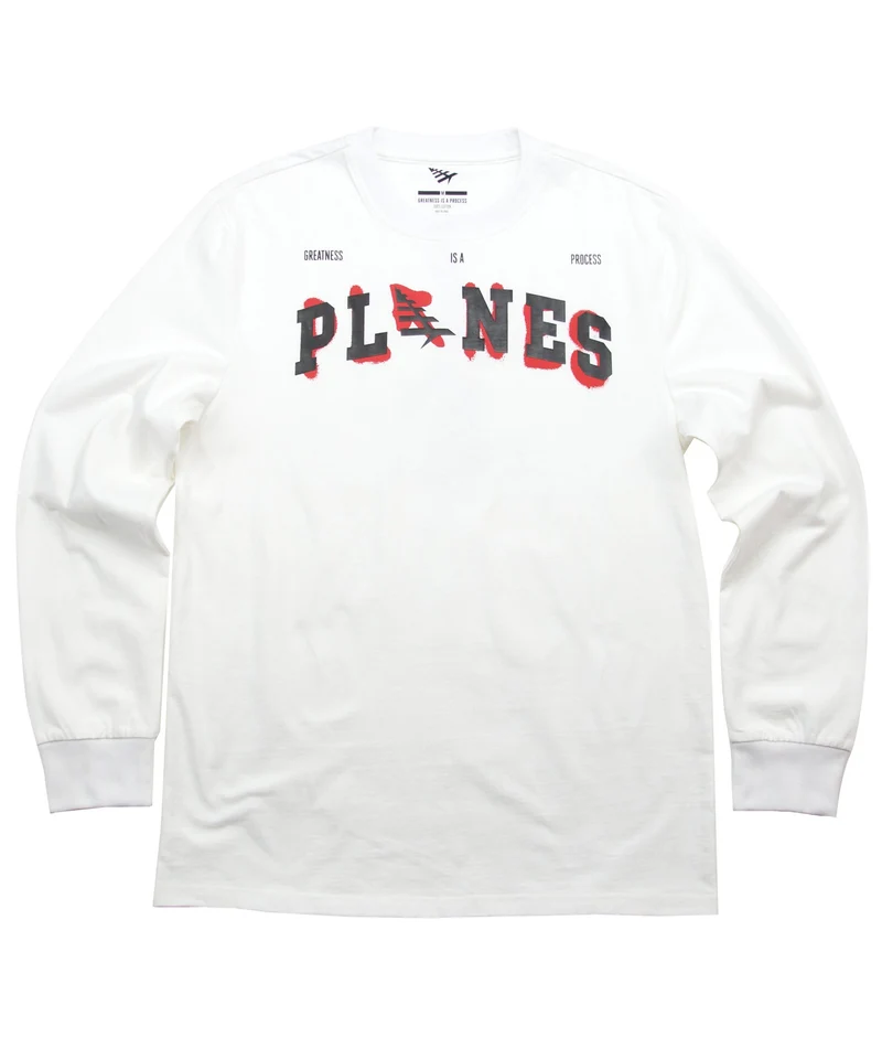 PAPER PLANES - PLANES OF A FEATHER L/S (WHITE)