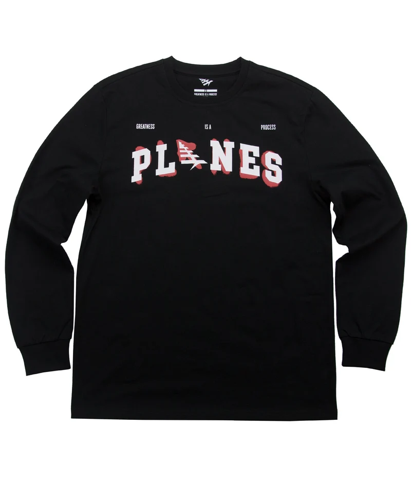 PAPER PLANES - PLANES OF A FEATHER L/S (BLACK)