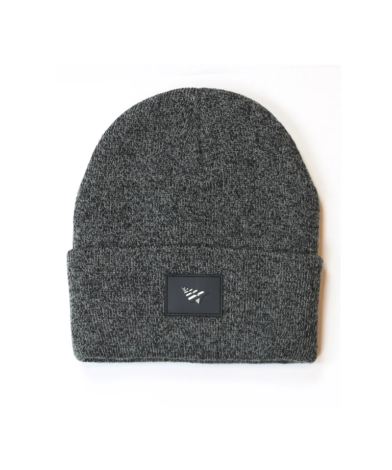 PAPER PLANES - PATCH SKULLY BEANIE (HEATHER CHARCOAL)