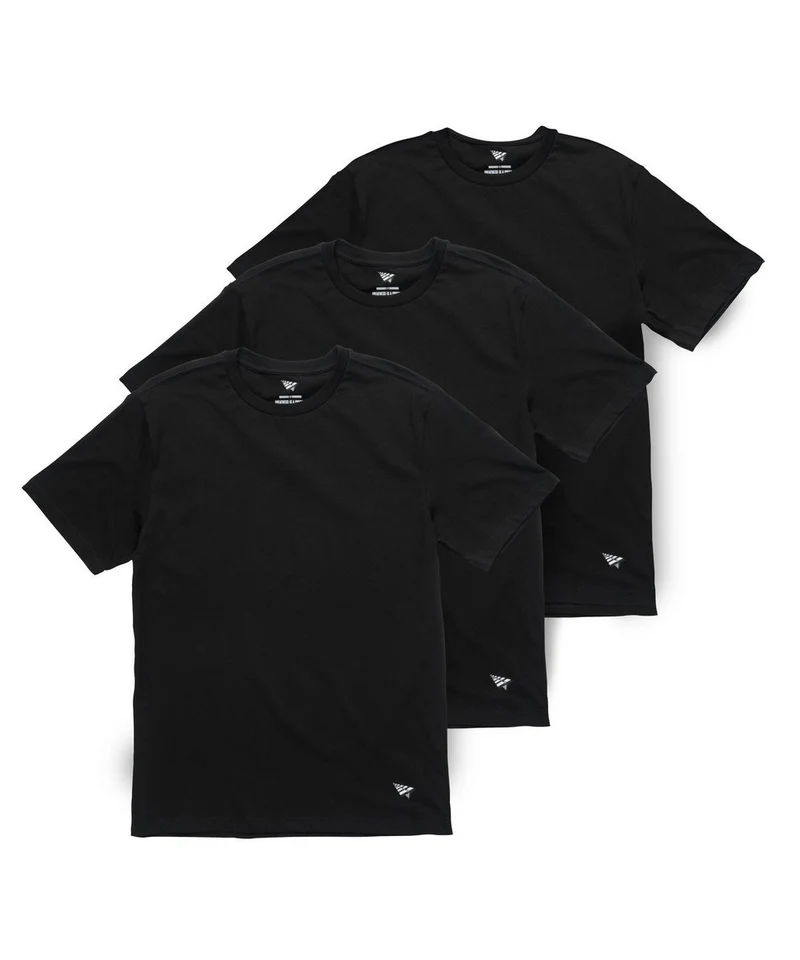 PAPER PLANES - ESSENTIAL 3 PACK TEES (BLACK)
