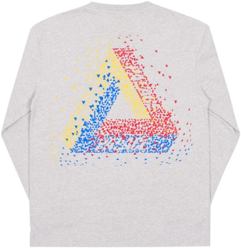 PALACE - TRI-FLECT L/S TEE (GREY)