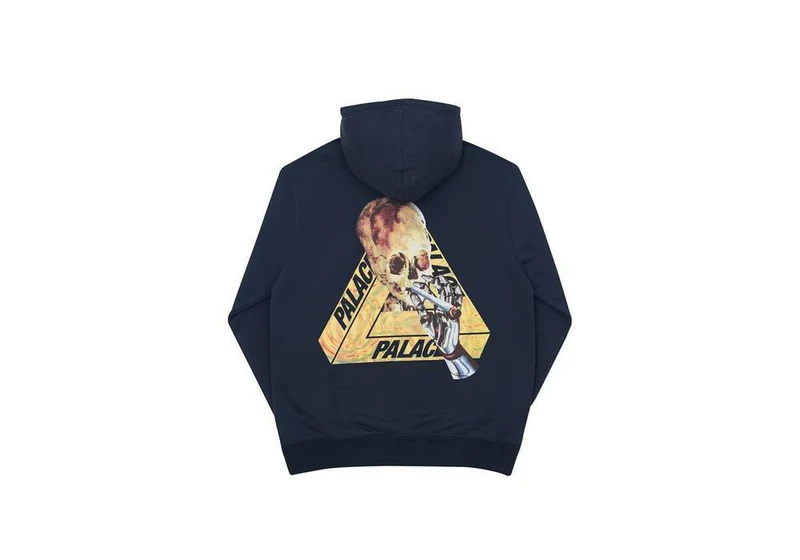 PALACE - SKELEDON HOODED SWEATSHIRT (NAVY)