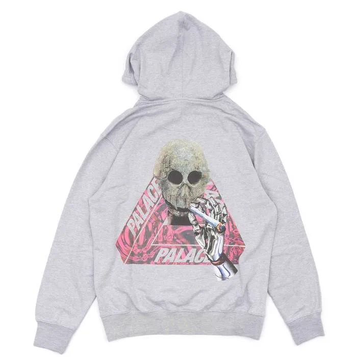 PALACE - SKELEDON HOODED SWEATSHIRT (GREY)