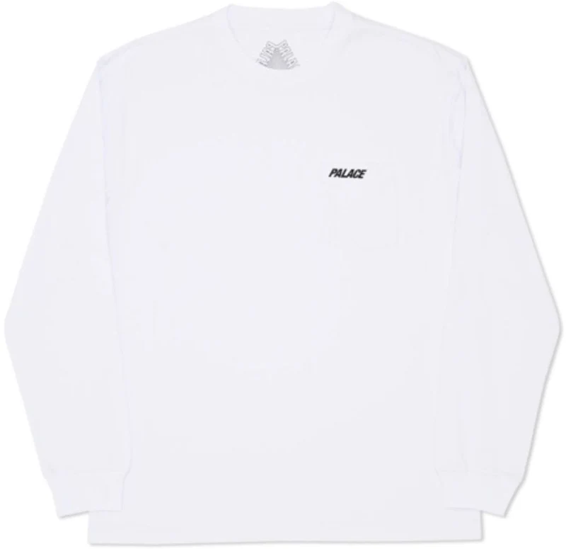 PALACE - POCKET L/S TEE (WHITE)
