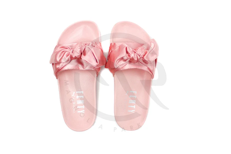 RIHANNA FENTY BOW SLIDE WNS - PINK