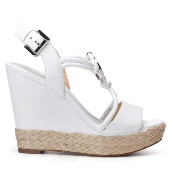Sandalias de cuña Kinley MICHAEL KORS 40R7KYHA1L Blanca
