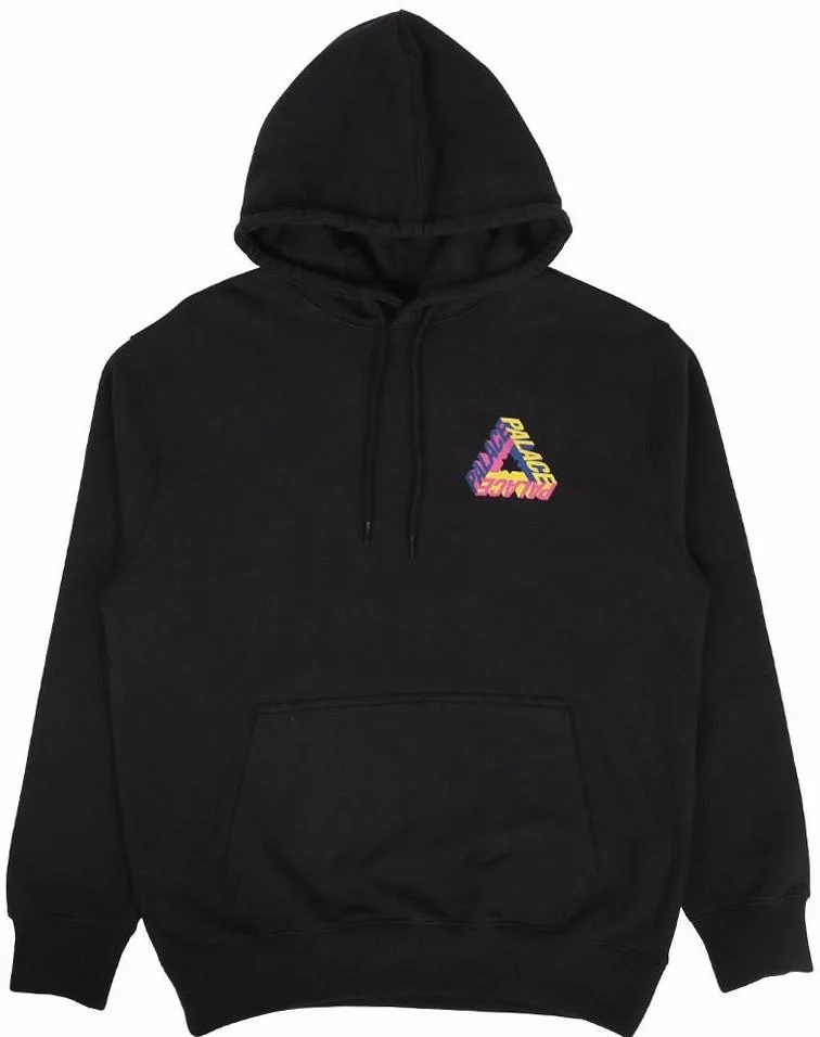 PALACE - P-3D HOODED SWEATSHIRT (BLACK)