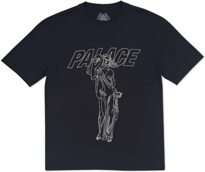PALACE - P STATUE TEE (BLACK)