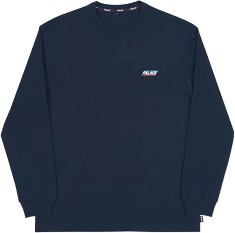 PALACE - BASICALLY A L/S TEE (NAVY)