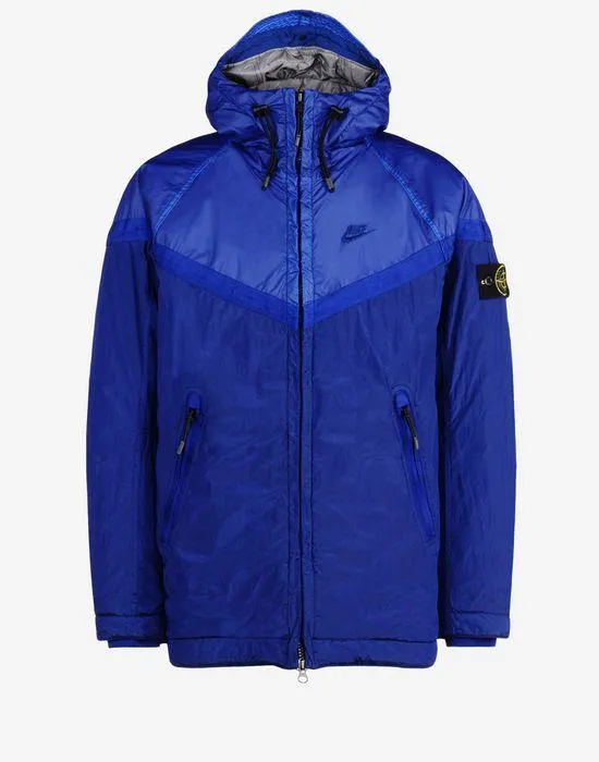 NIKE/STONE ISLAND - GOMMATA NYLON METAL JACKET (ROAYL BLUE)