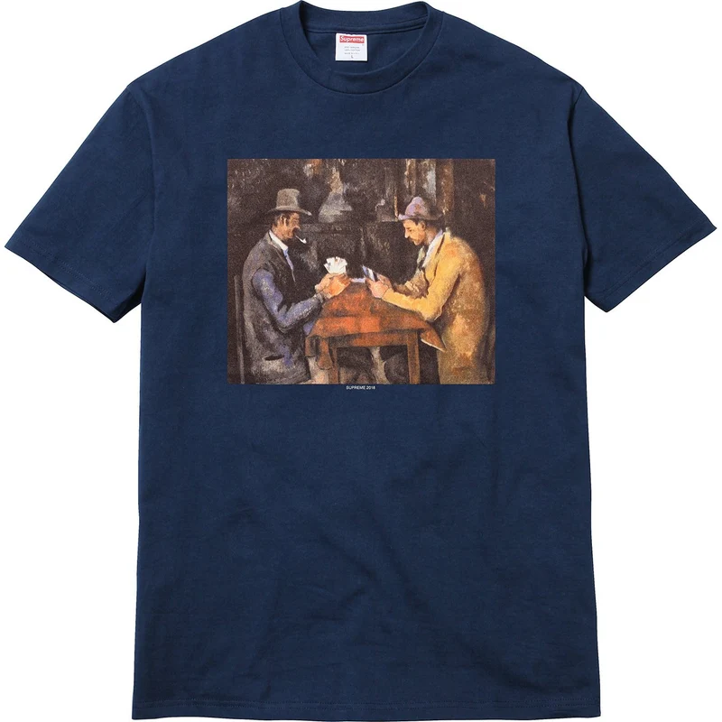 SUPREME - CARDS TEE (NAVY)